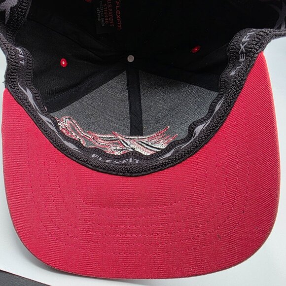 Fox Racing Mens L/XL Black Red Embroidered Baseball Hat Casual Cap Motorcycles - Picture 8 of 9